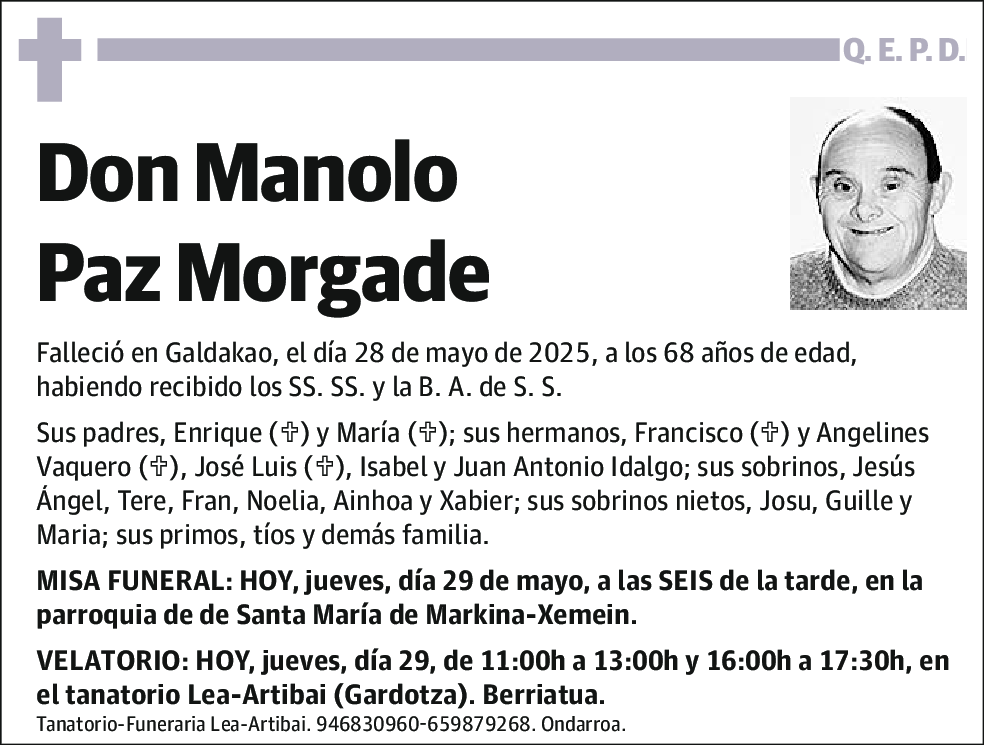Manolo Paz Morgade