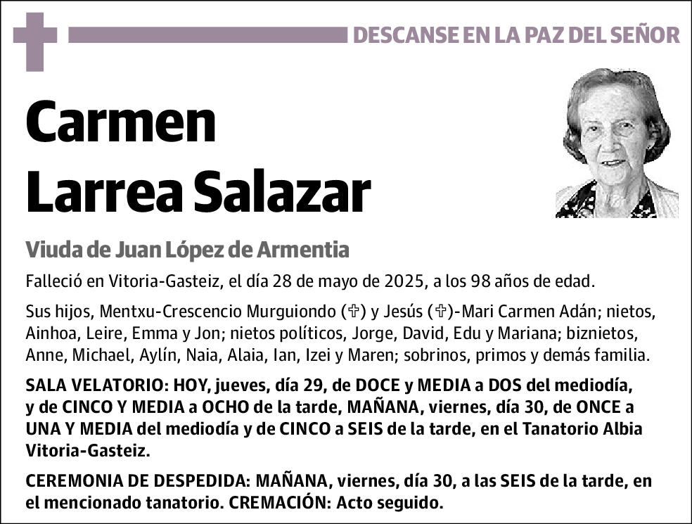 Carmen Larrea Salazar