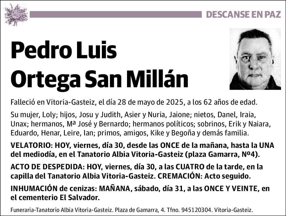 Pedro Luis Ortega San Millán
