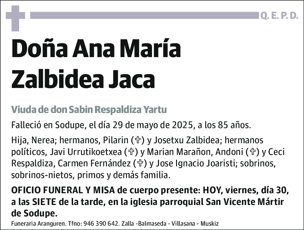 Ana María Zalbidea Jaca