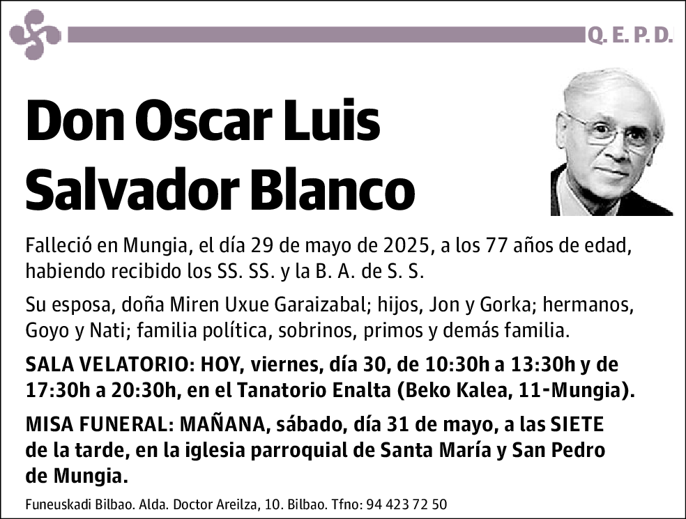 Oscar Luis Salvador Blanco