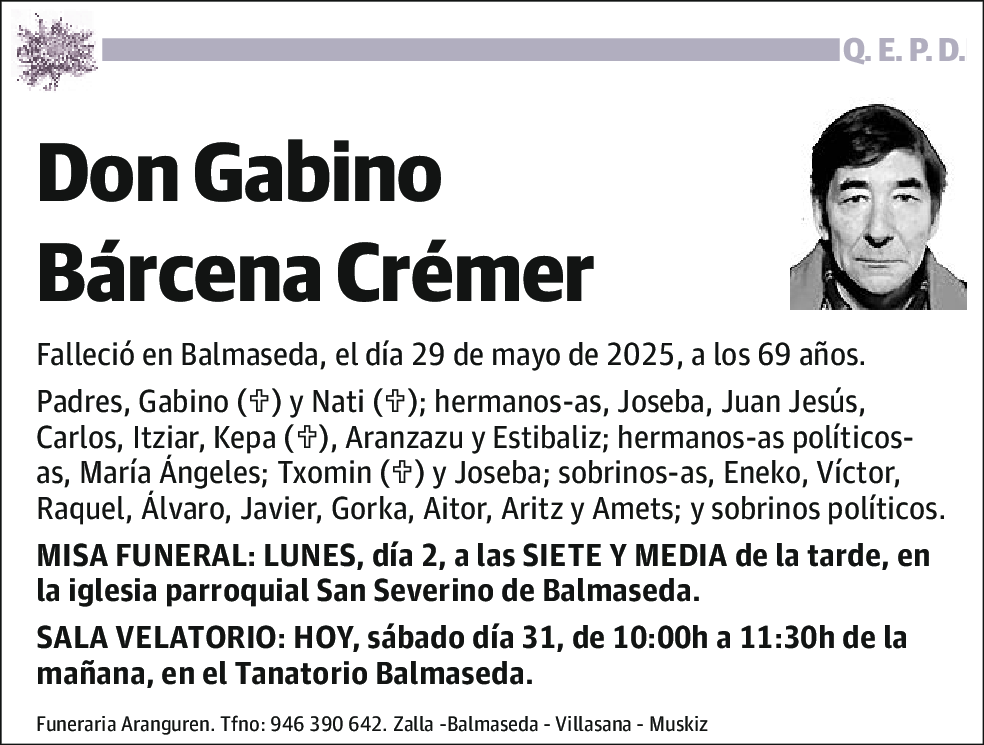 Gabino Bárcena Crémer