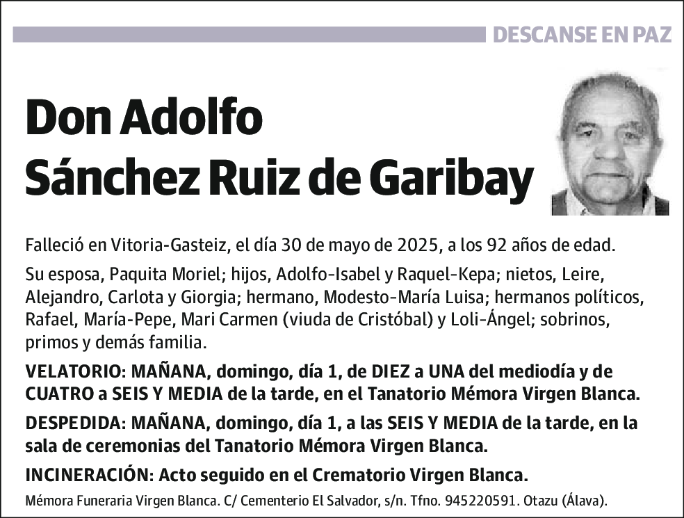 Adolfo Sánchez Ruiz de Garibay