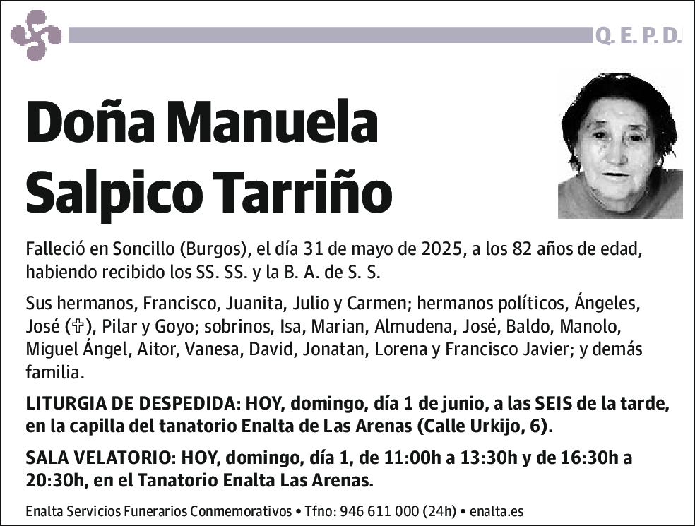 Manuela Salpico Tarriño