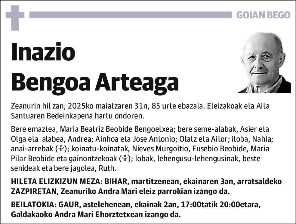 Inazio Bengoa Arteaga