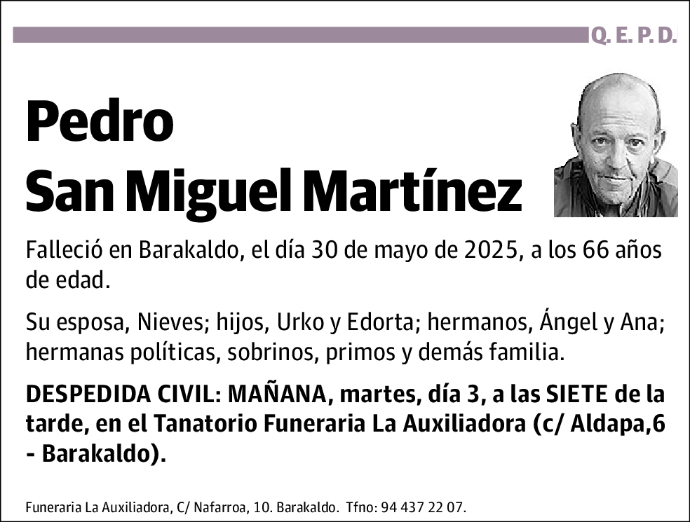 Pedro San Miguel Martínez