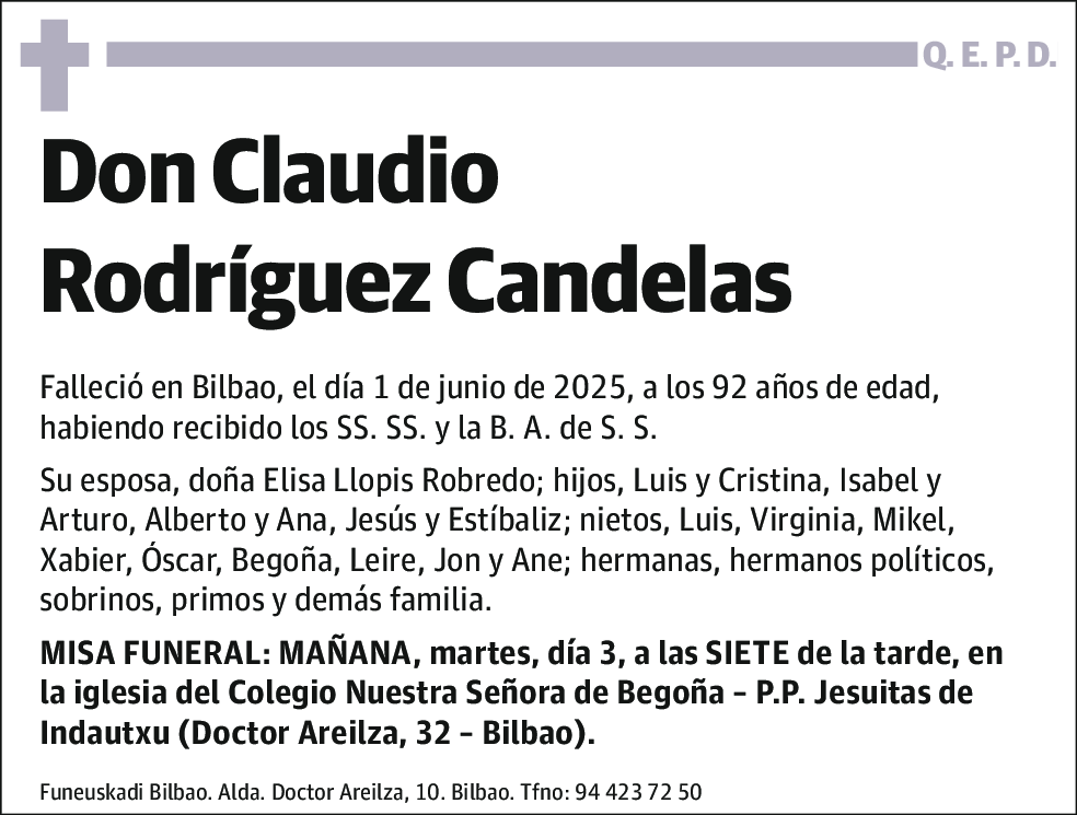 Claudio Rodrìguez Candelas