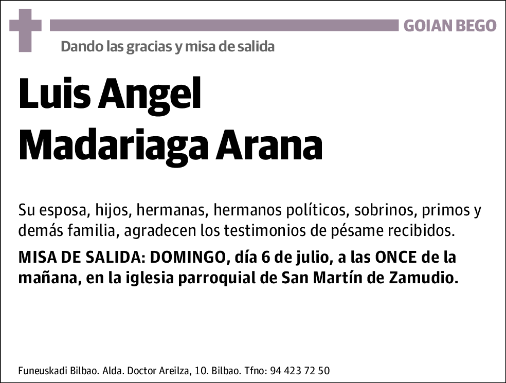 Luis Angel Madariaga Arana