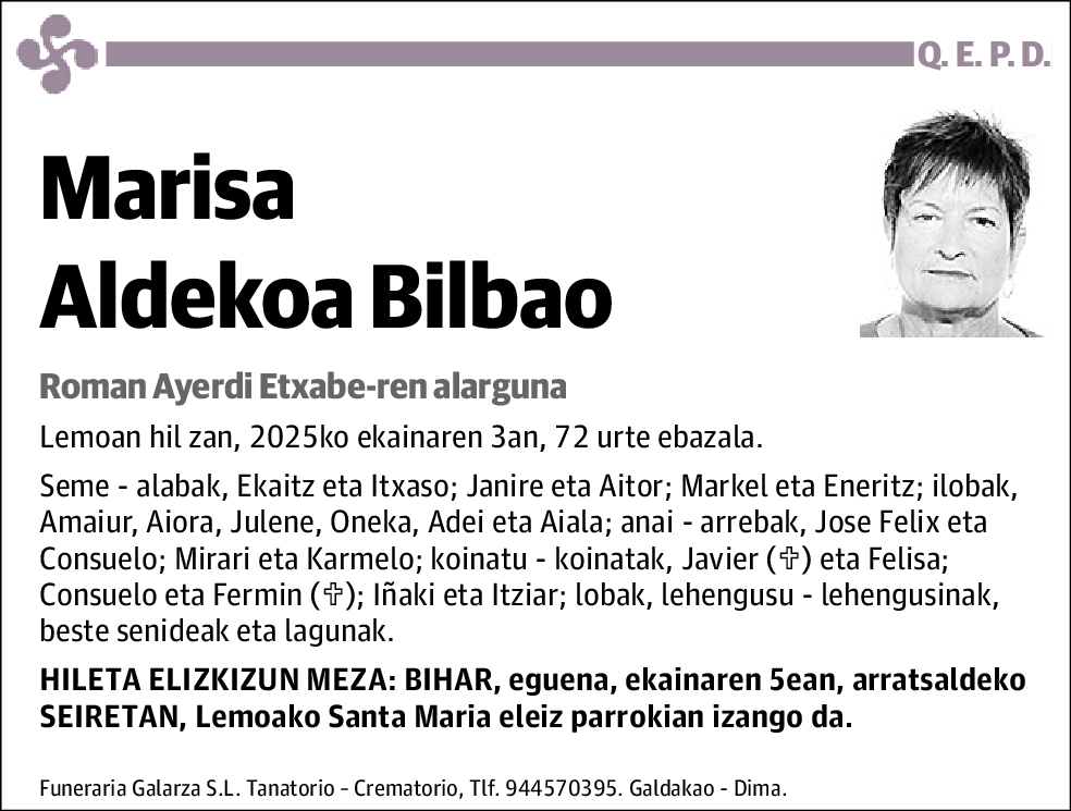 Marisa Aldekoa Bilbao
