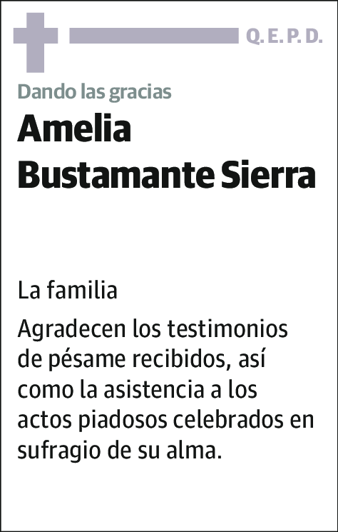 Amelia Bustamante Sierra