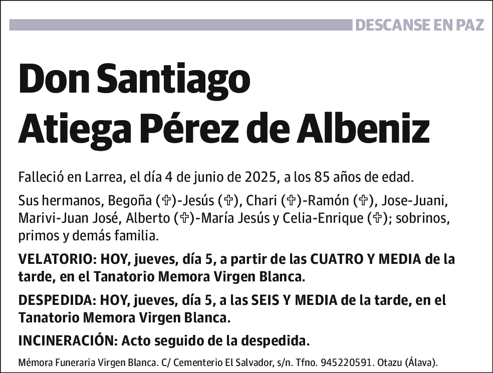 Santiago Atiega Perez de Albeniz