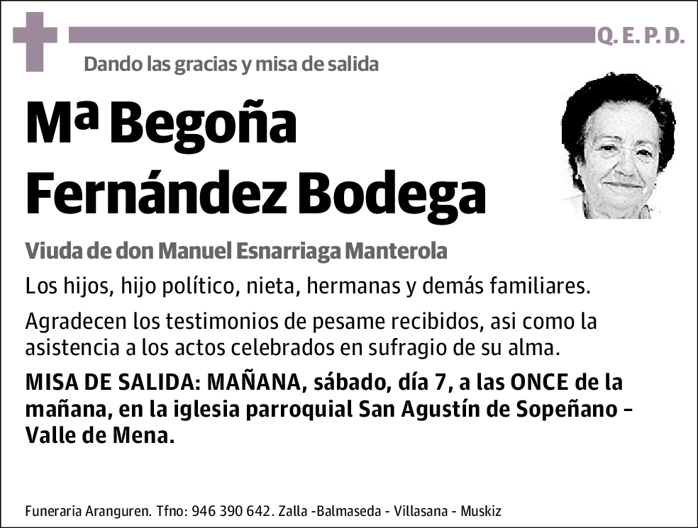 Mªbegoña Fernández Bodega