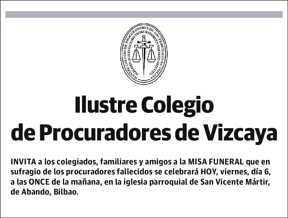 Ilustre Colegio de Procuradores de Vizcaya