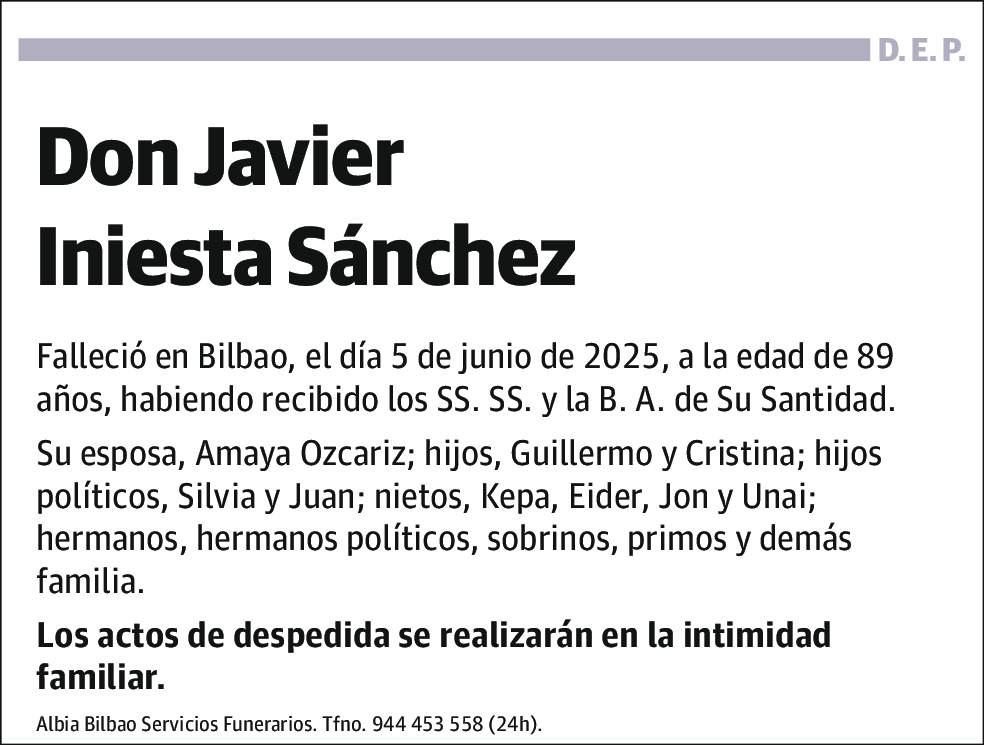 Javier Iniesta Sánchez