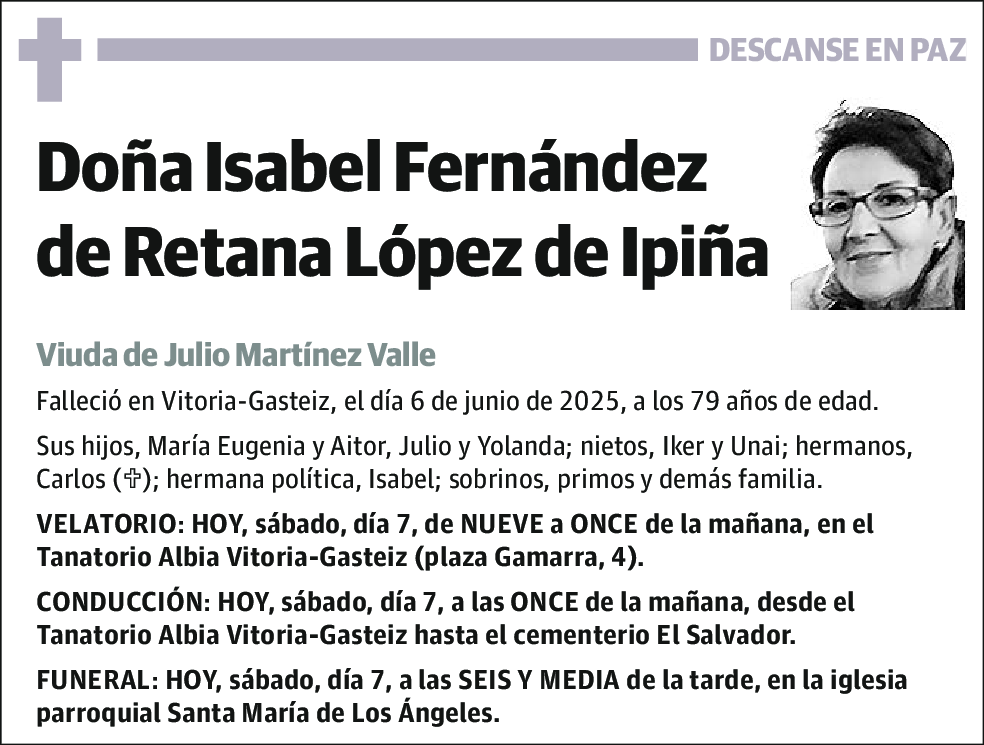 Isabel Fernández de Retana López de Ipiña