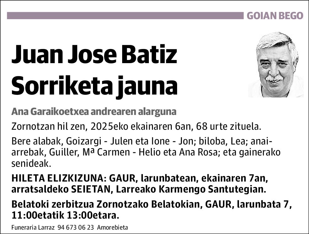 Juan Jose Batiz Sorriketa