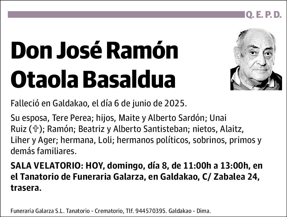 José Ramón Otaola Basaldua