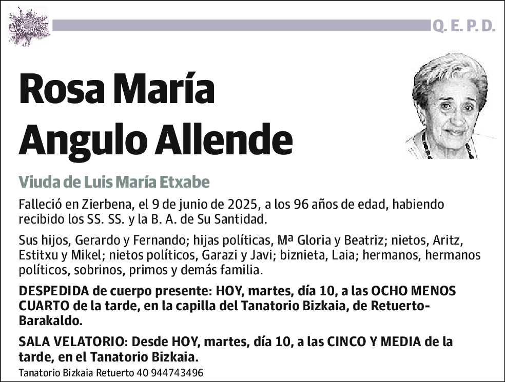 Rosa María Angulo Allende