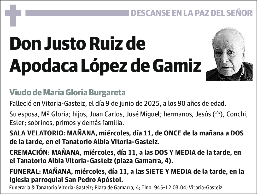 Fausto Ruiz de Apodaca Lopez de Gamiz