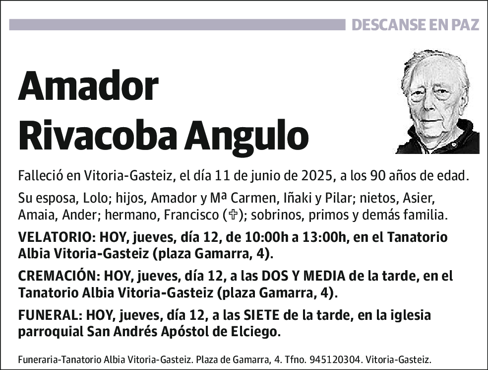 Amador Rivacoba Angulo