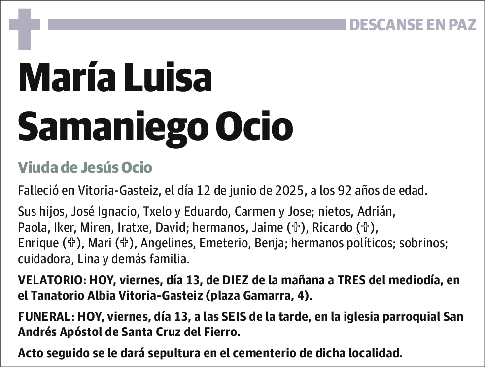 María Luisa Samaniego Ocio