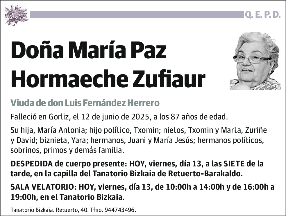 María Paz Hormaeche Zufiaur