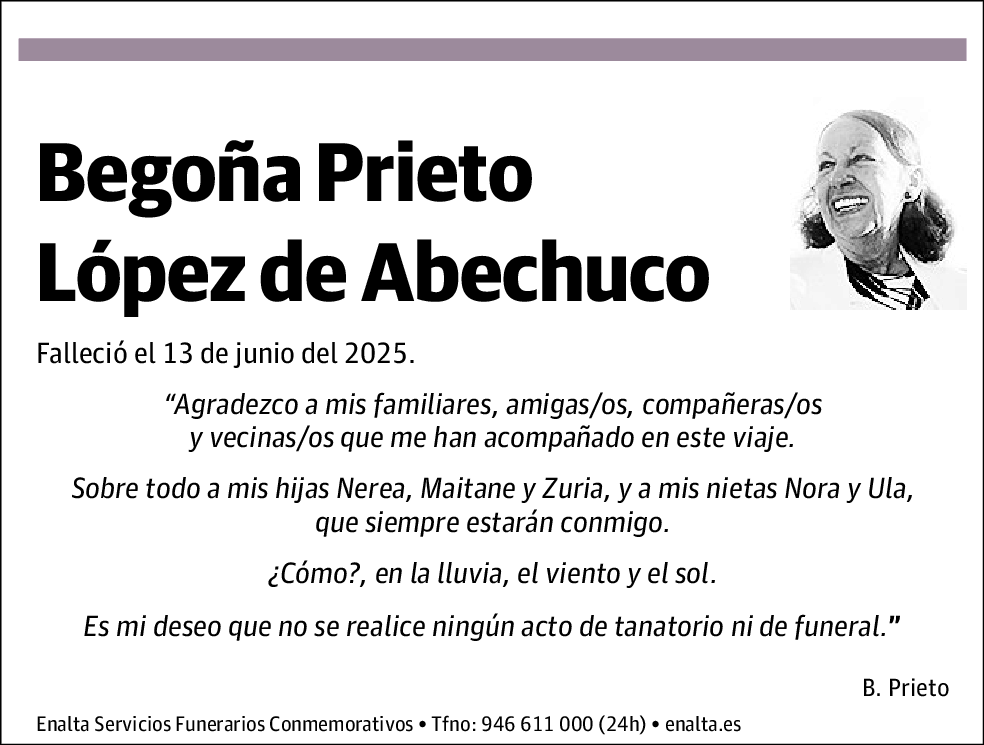 Begoña Prieto López de Abechuco