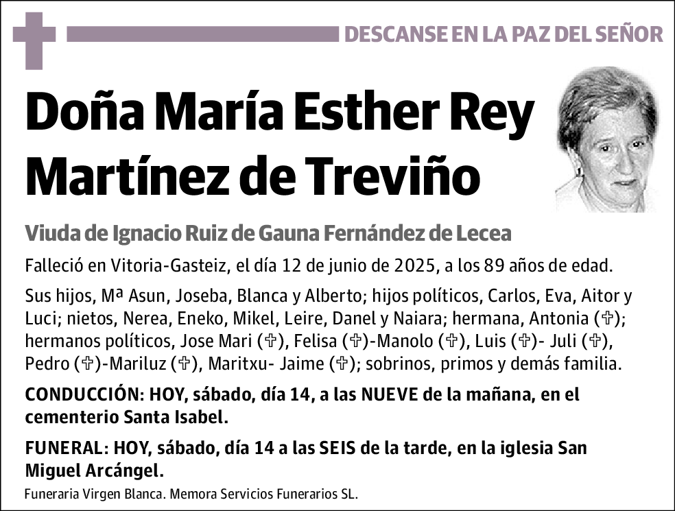María Esther Rey Martínez de Treviño
