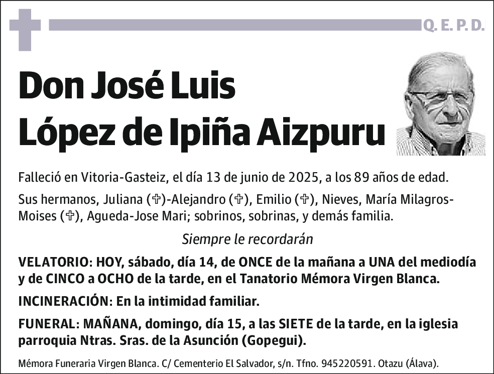 José Luis López de Ipiña Aizpuru
