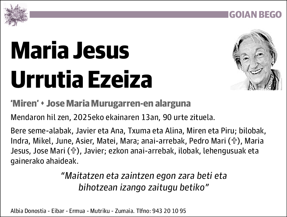 Maria Jesus Urrutia Ezeiza