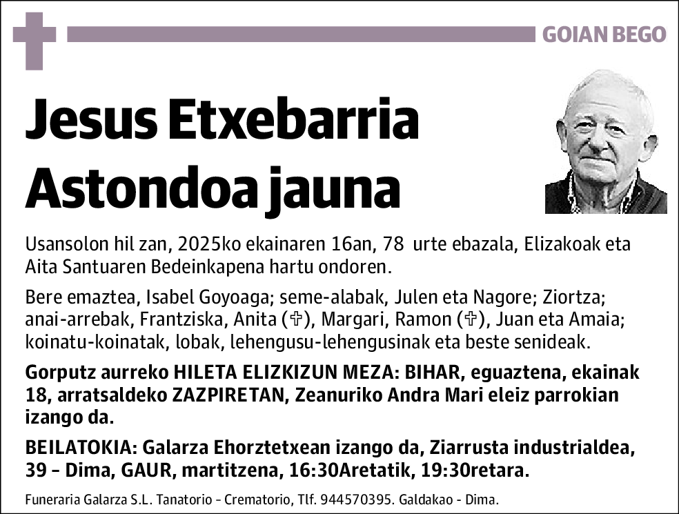 Jesus Etxebarria Astondoa