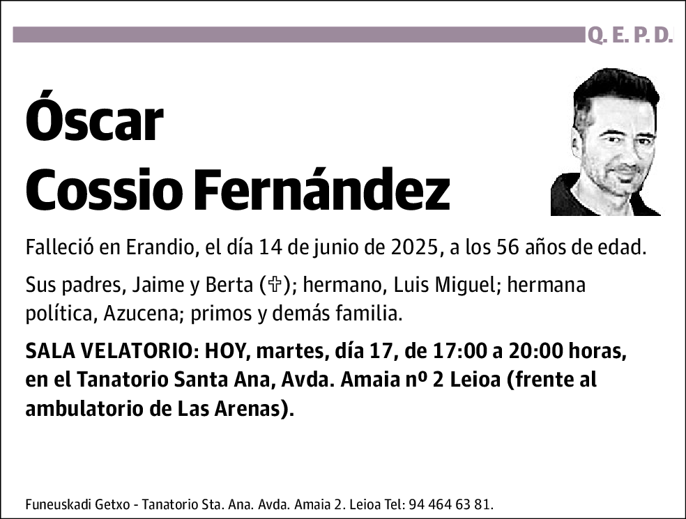Oscar Cossio Fernández