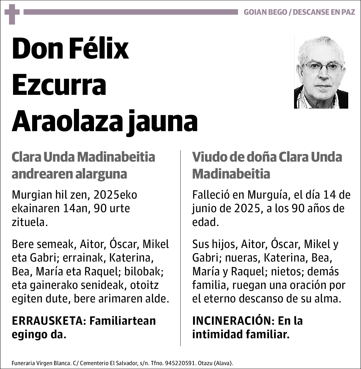 Felix Ezcurra Araolaza