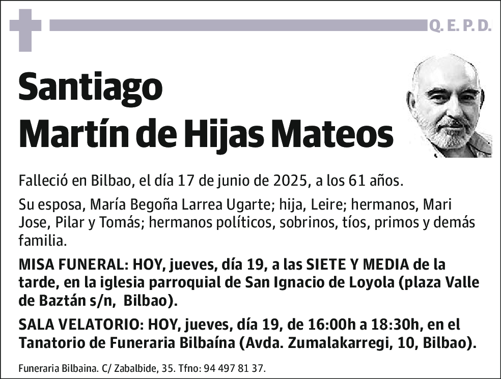 Santiago Martín de Hijas Mateos