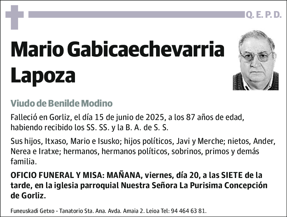 Mario Gabicaechevarria Lapoza