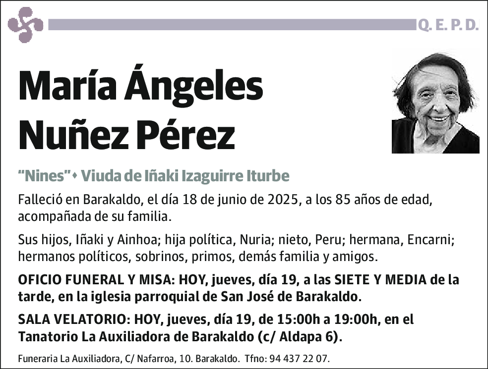 María Ángeles Nuñez Pérez