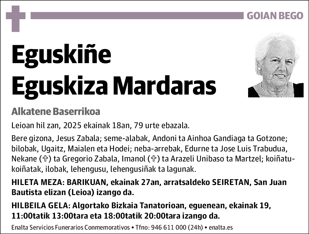Eguskiñe Eguskiza Mardaras