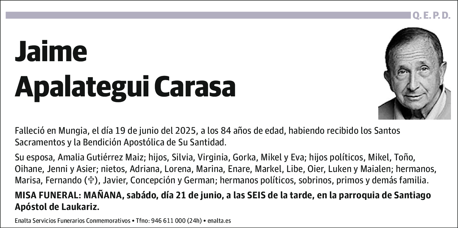 Jaime Apalategui Carasa