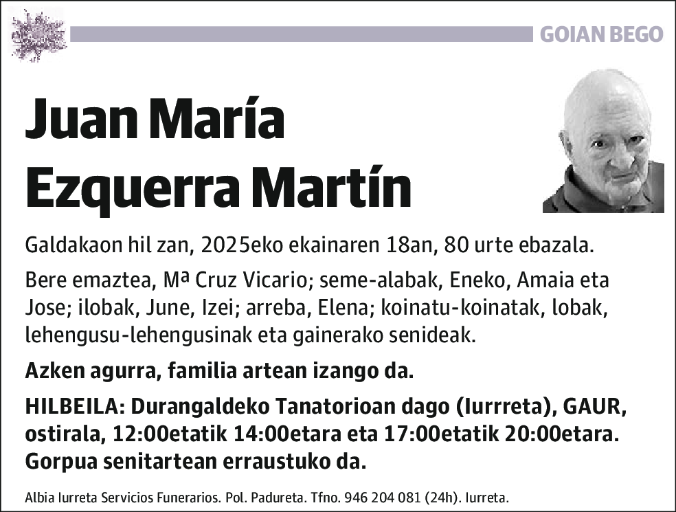 Juan María Ezquerra Martín