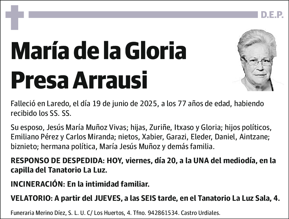 María de la Gloria Presa Arrausi