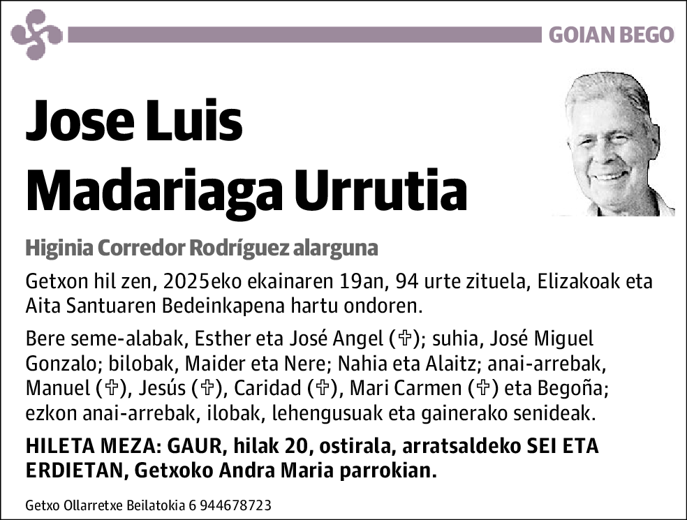 Jose Luis Madariaga Urrutia