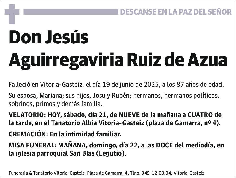 Jesús Aguirregaviria Ruiz de Azua