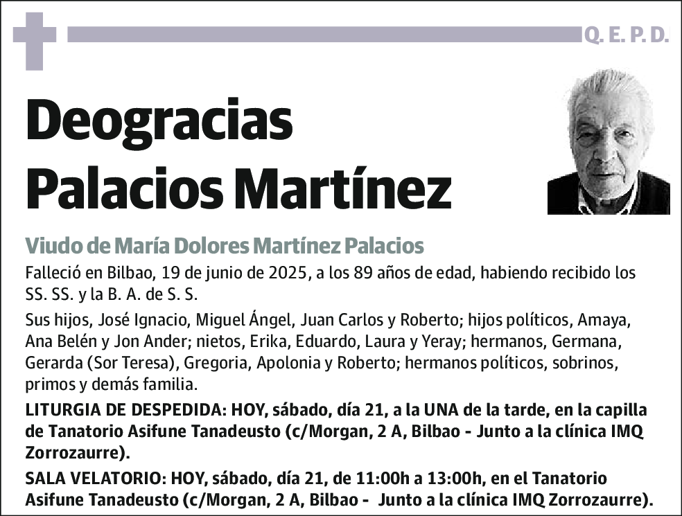 Deogracias Palacios Martinez