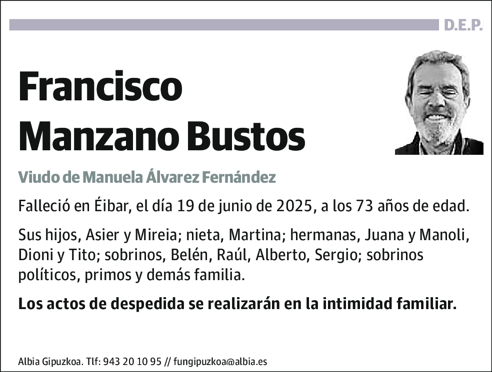 Francisco Manzano Bustos