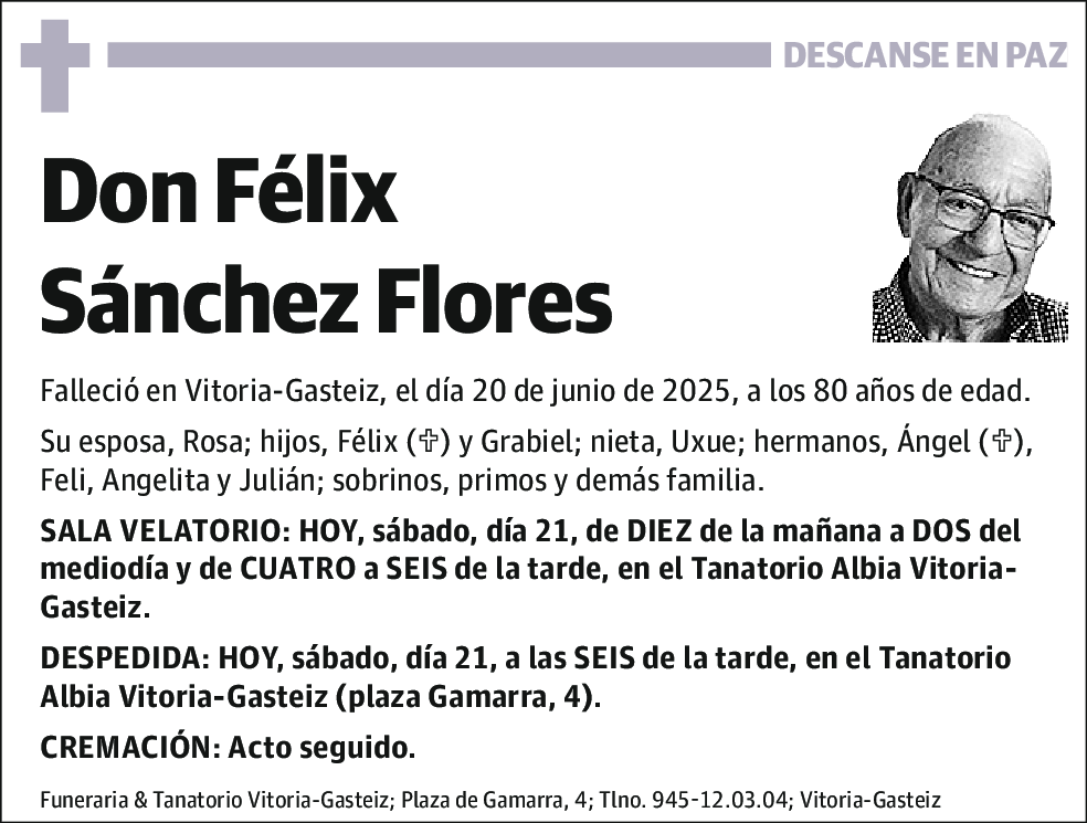 Felix Sánchez Flores