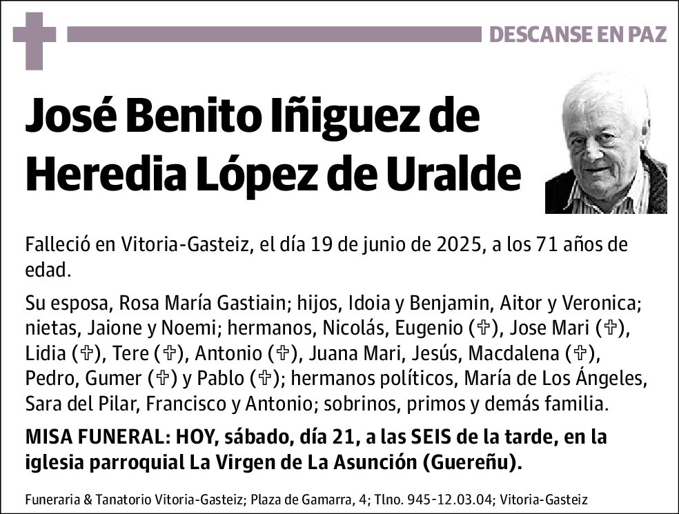 Jose Benito Iñiguez de Heredia