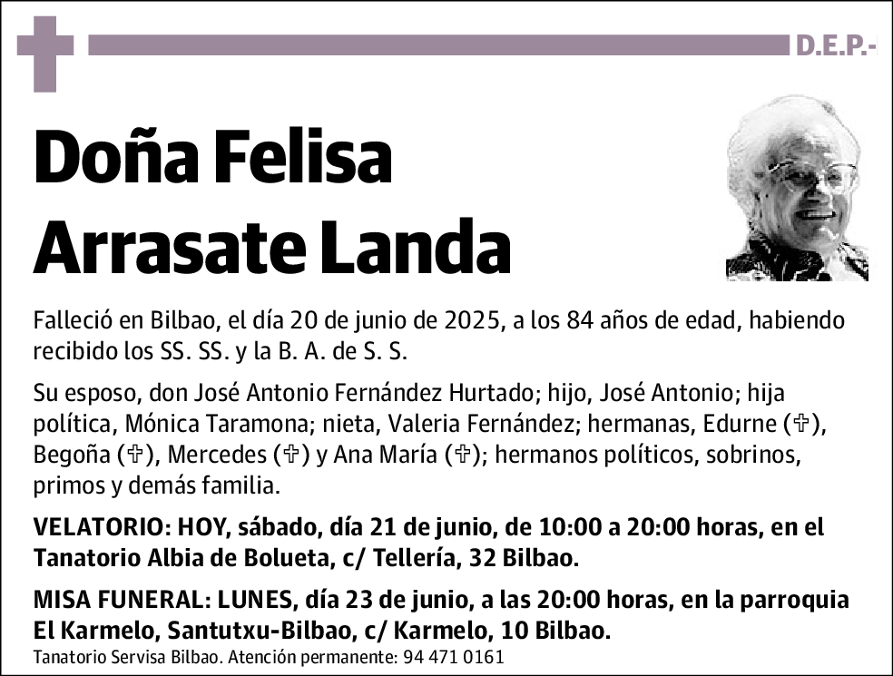 Felisa Arrasate Landa