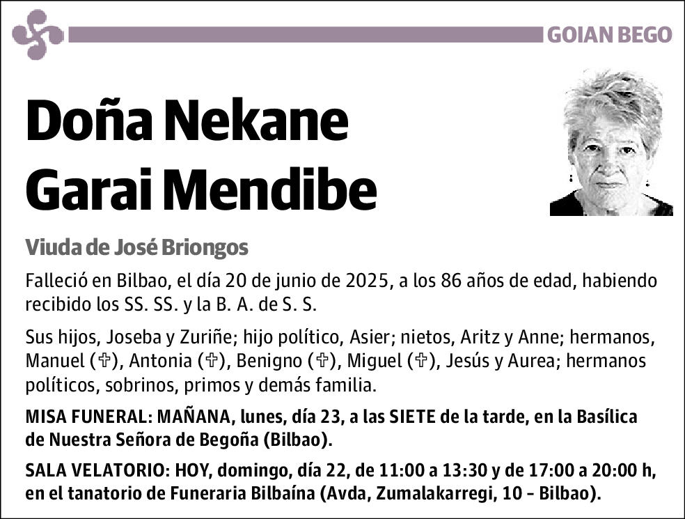 Nekane Garai Mendibe