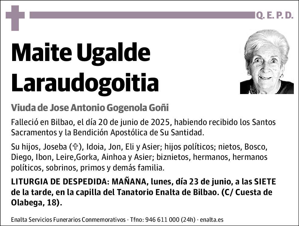 Maite Ugalde Laraudogoitia