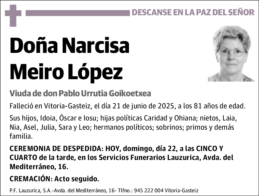 Narcisa Meiro López